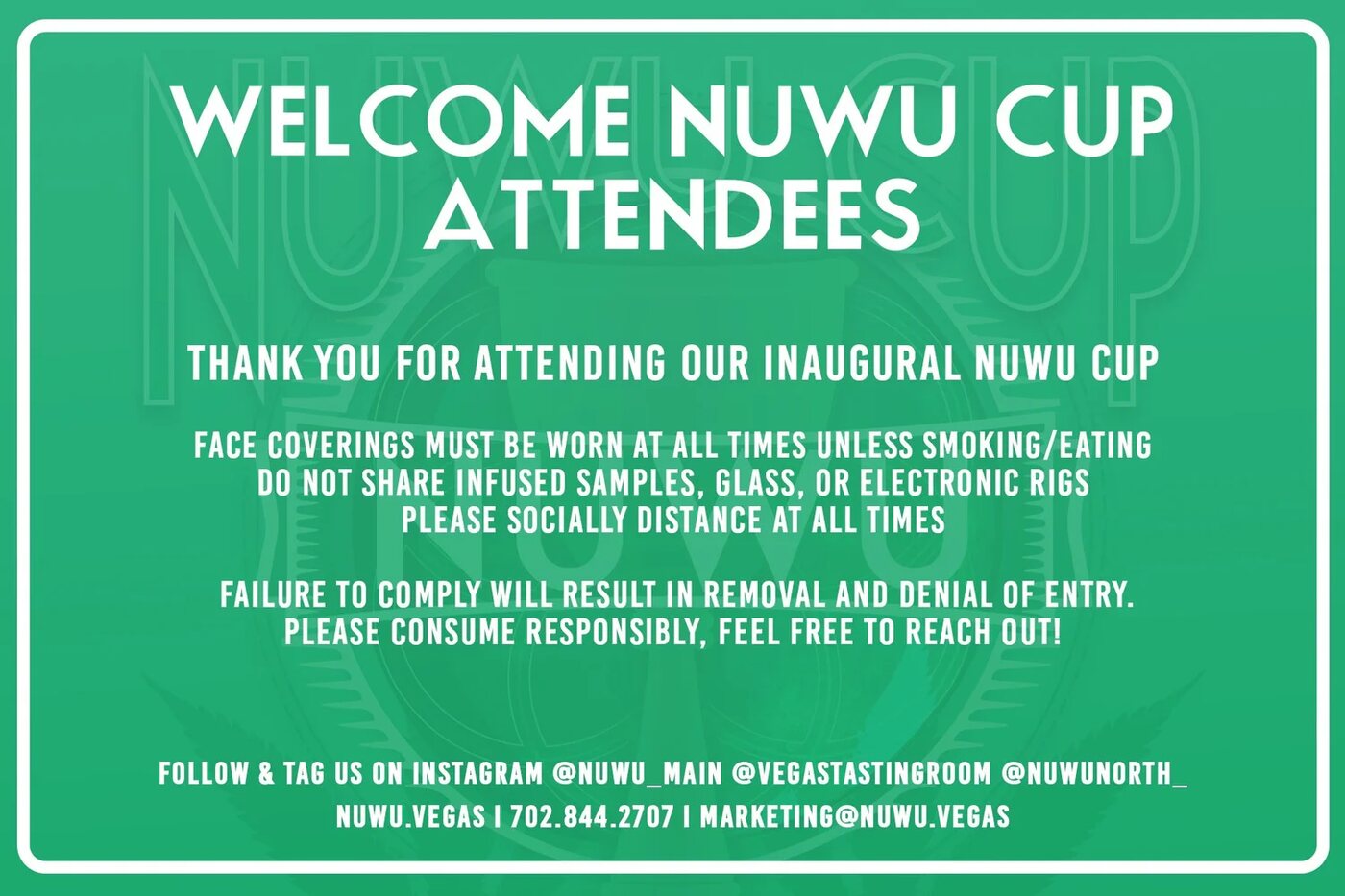 The inaugural NuWu Cup 2021–22 rack card