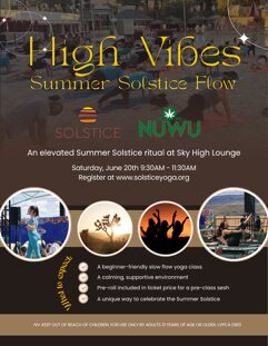 Summer Solstice Flow event flyer