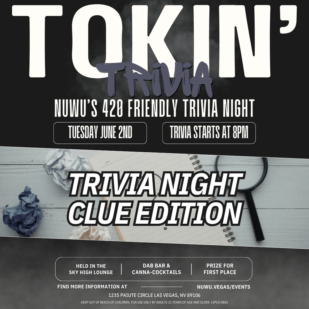 Tokin' Trivia: Clue Edition event flyer