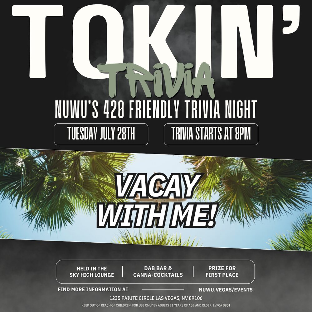Tokin' Trivia: Vacay With Me event flyer