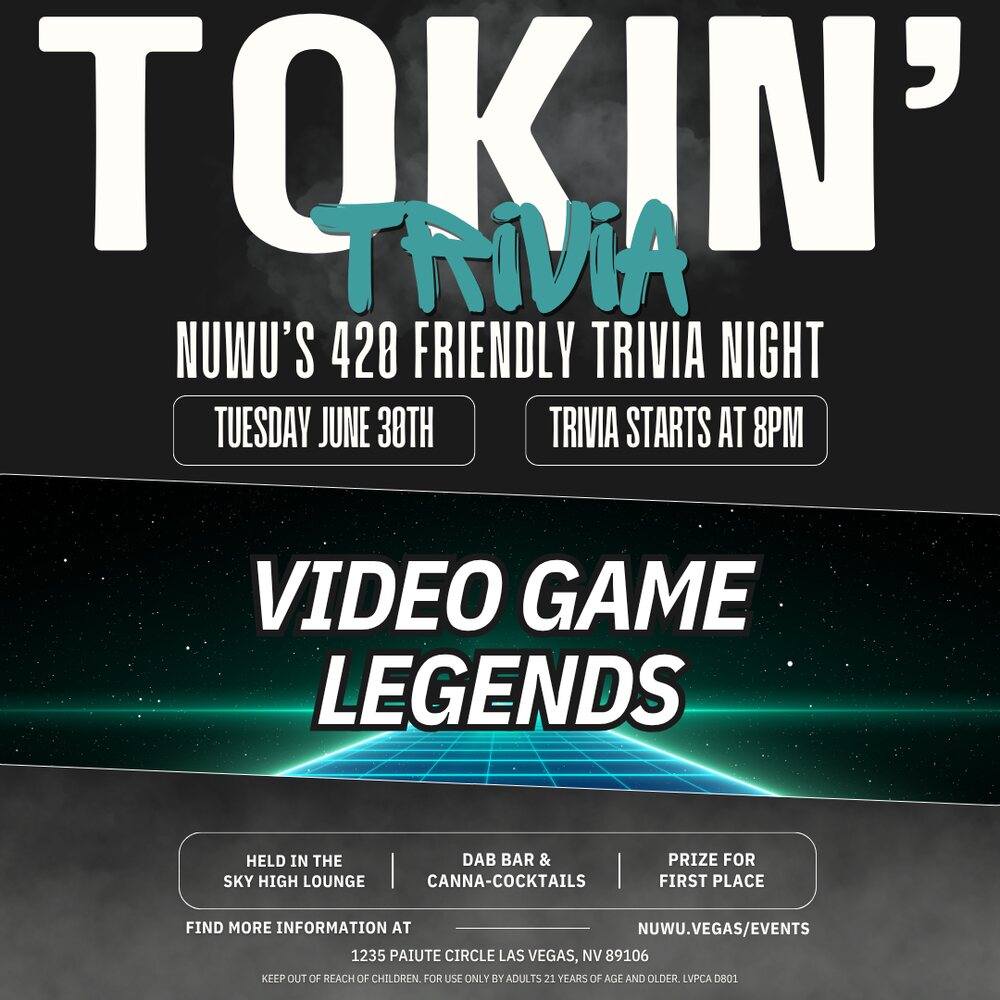 Tokin' Trivia: Video Game Legends event flyer